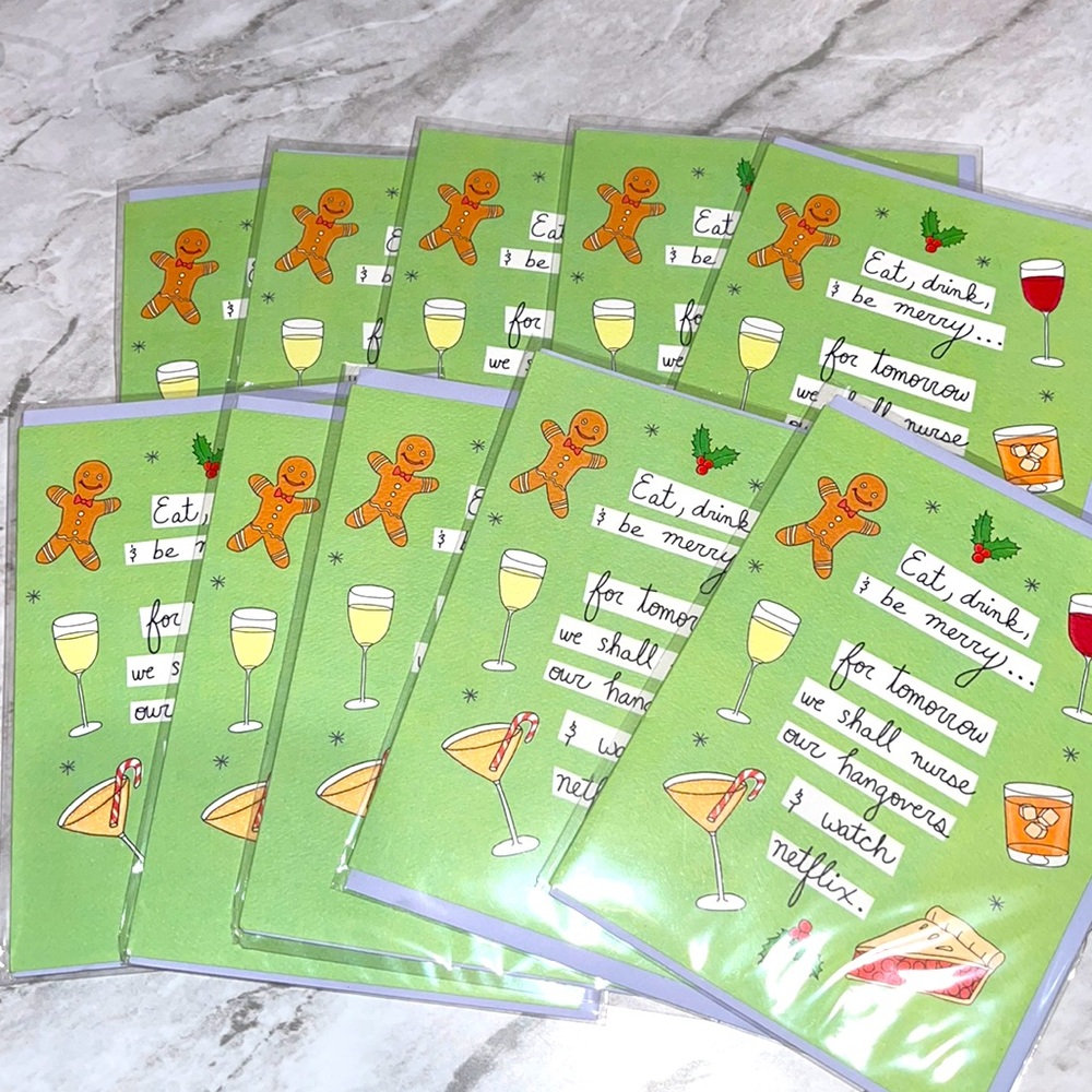 NEW Violet & Clair Netflix holiday Christmas thanksgiving card set of 10